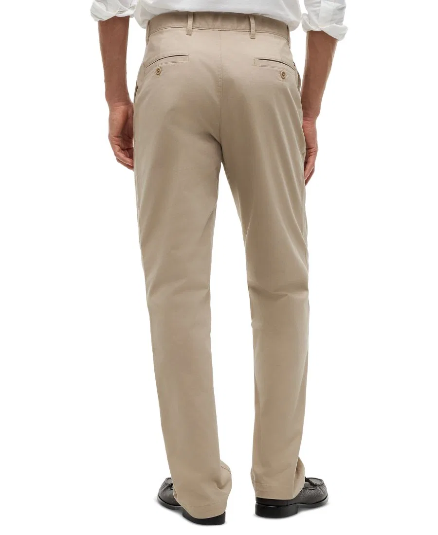 Брюки чинос из стрейч-хлопка, Regular Fit Tommy Hilfiger, Batique Khaki — фото 4