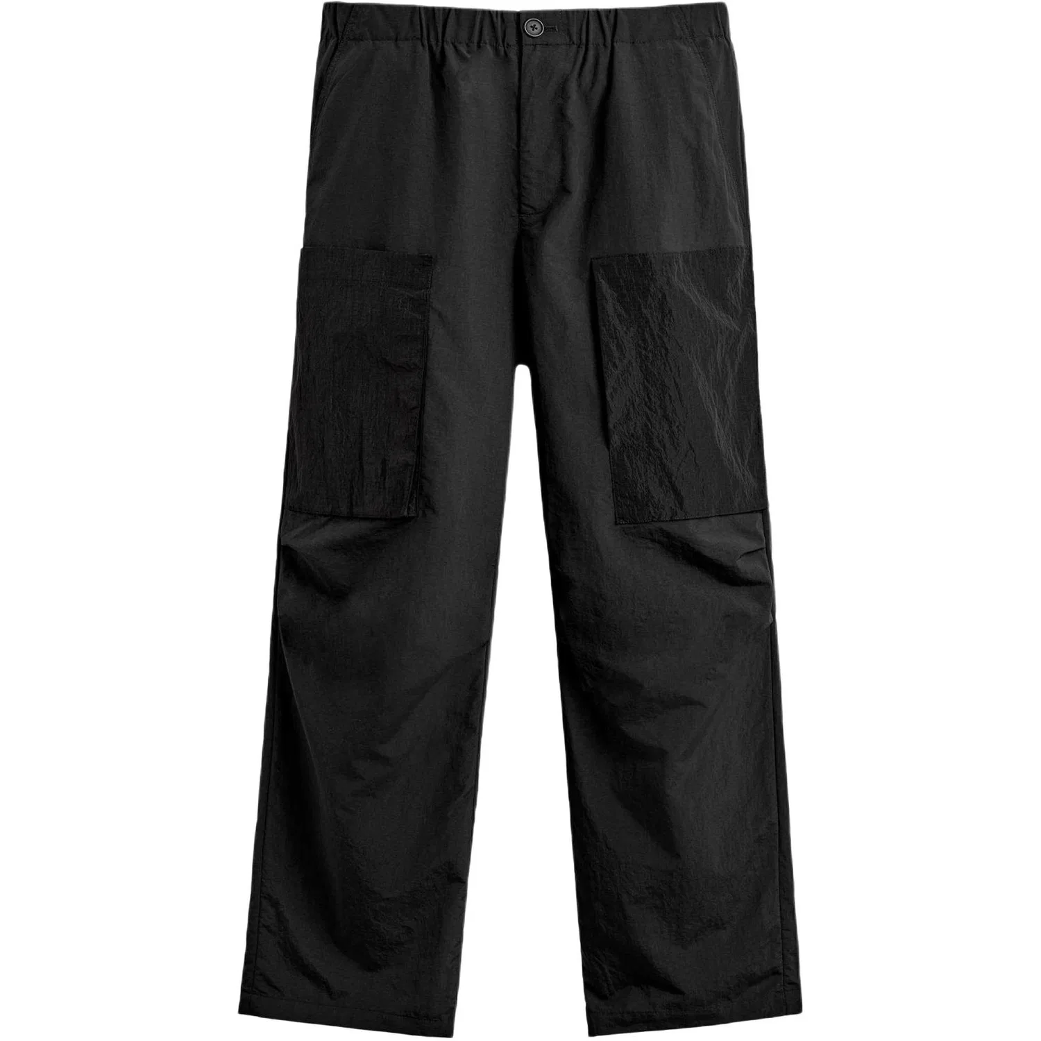 Мужские брюки свободного кроя с парашютным стилем ZARA, Black