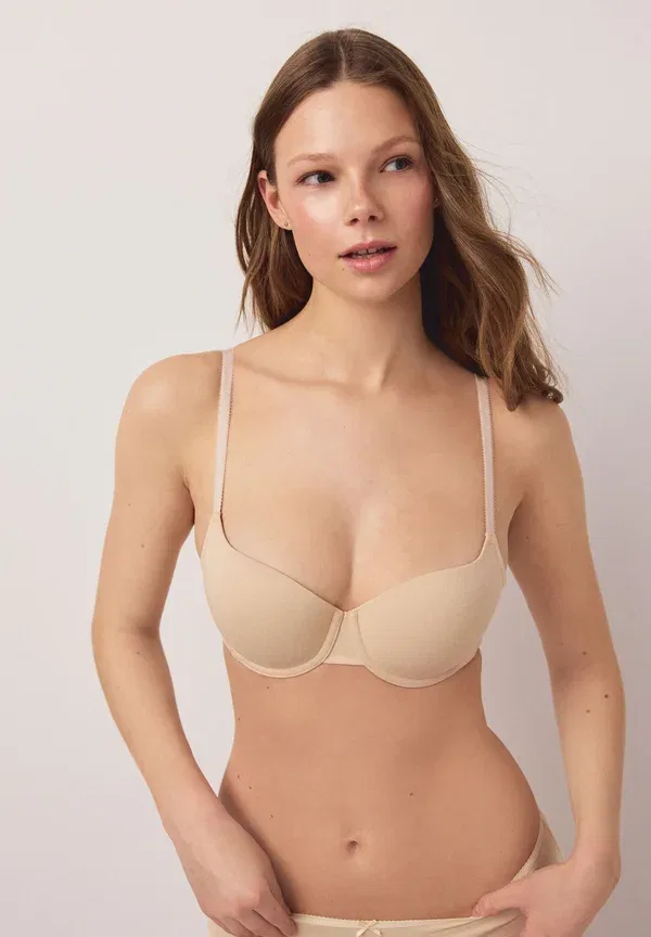 Комплект из 3 push-up бюстгальтеров Balcony Next, White, Nude, белый — фото 4