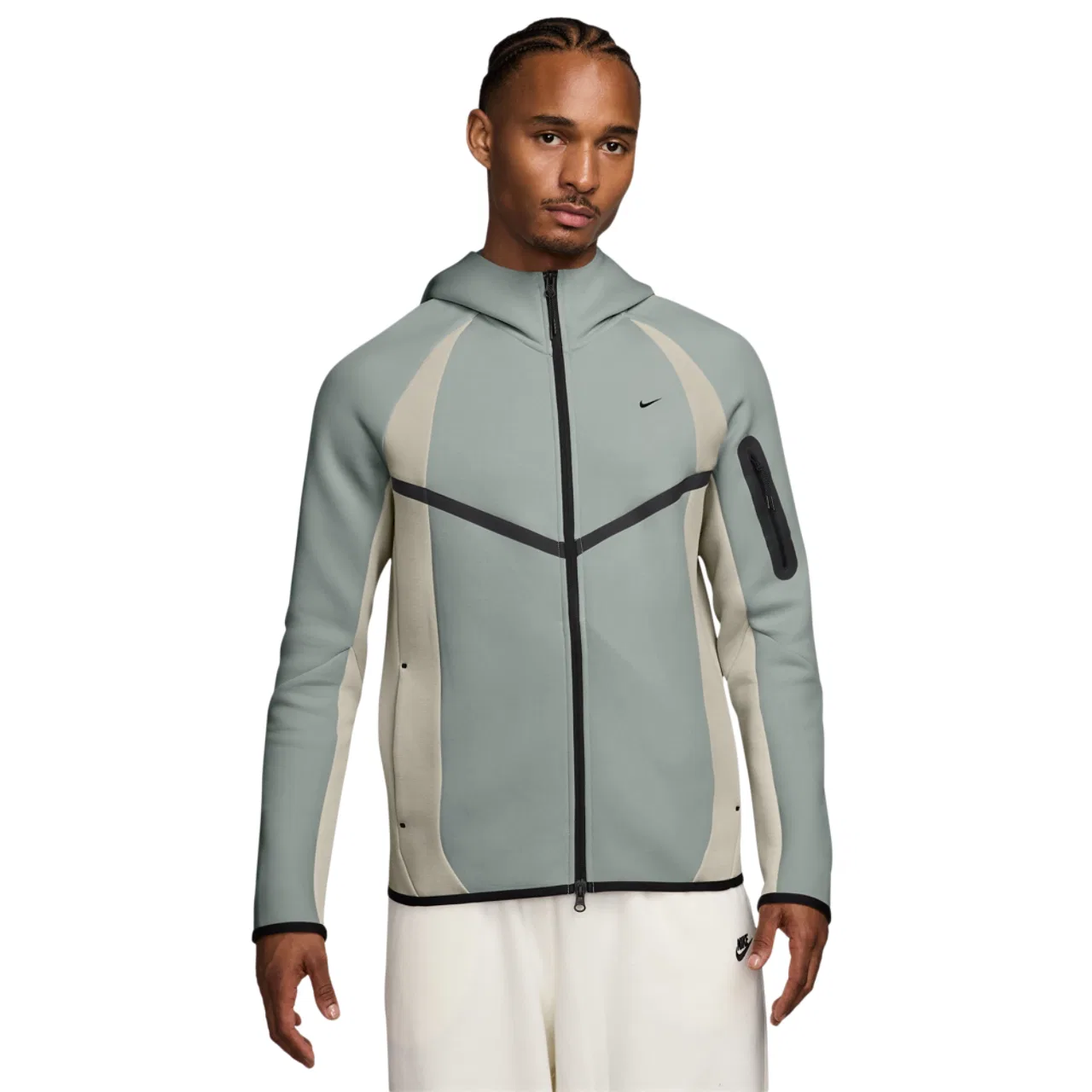 Мужская куртка Tech Fleece Pro Wear Nike, зеленый/белый
