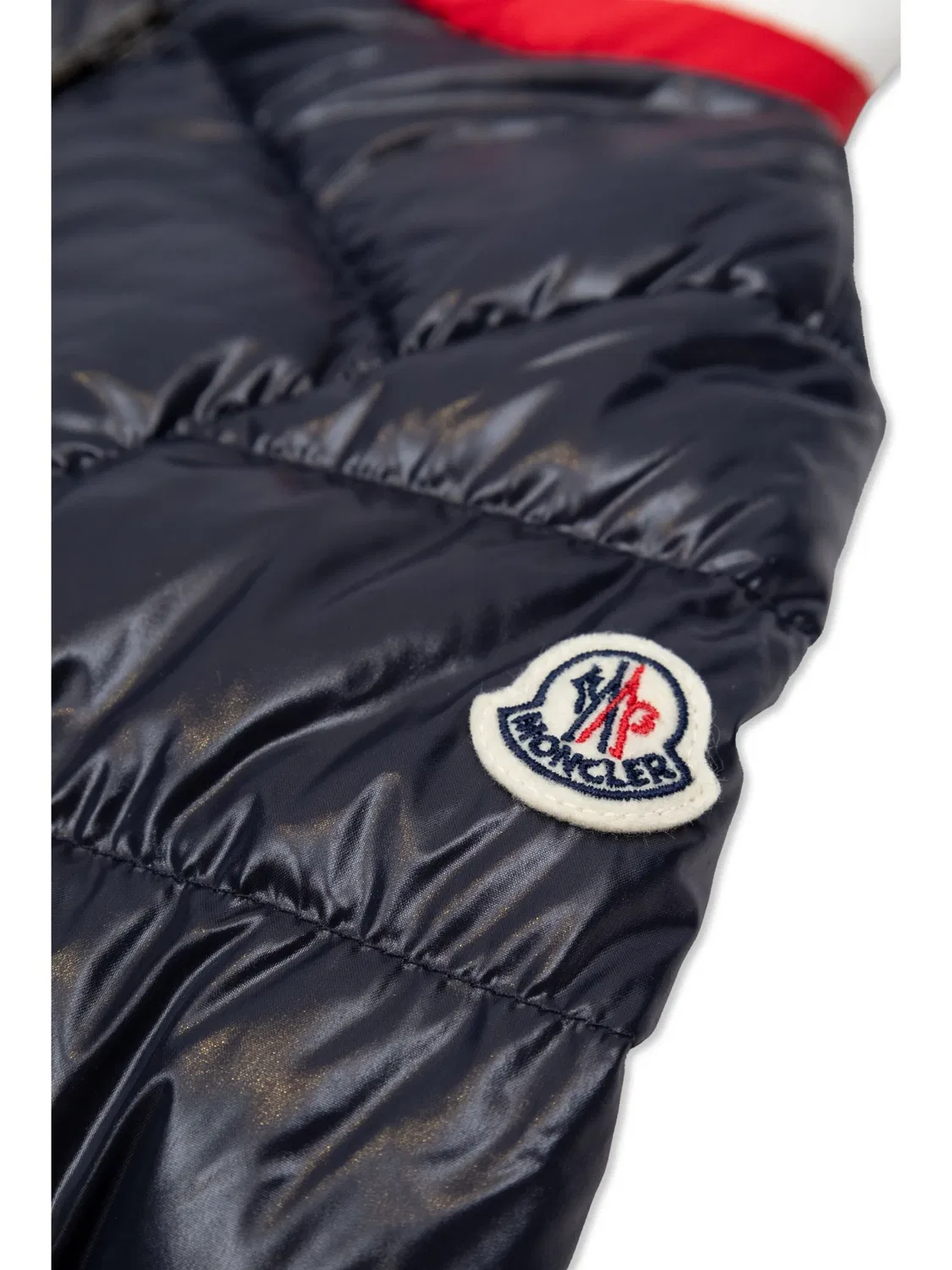 Куртка с логотипом в стеганом стиле MONCLER GENIUS, темно-синий — фото 3