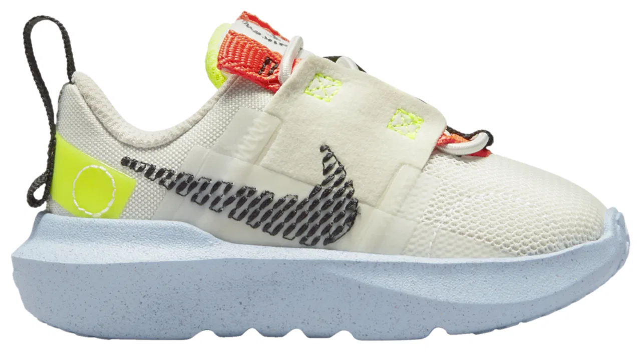 Детские кроссовки для мальчиков из переработанных материалов Nike Crater Impact, Light Bone/Black/Crimson
