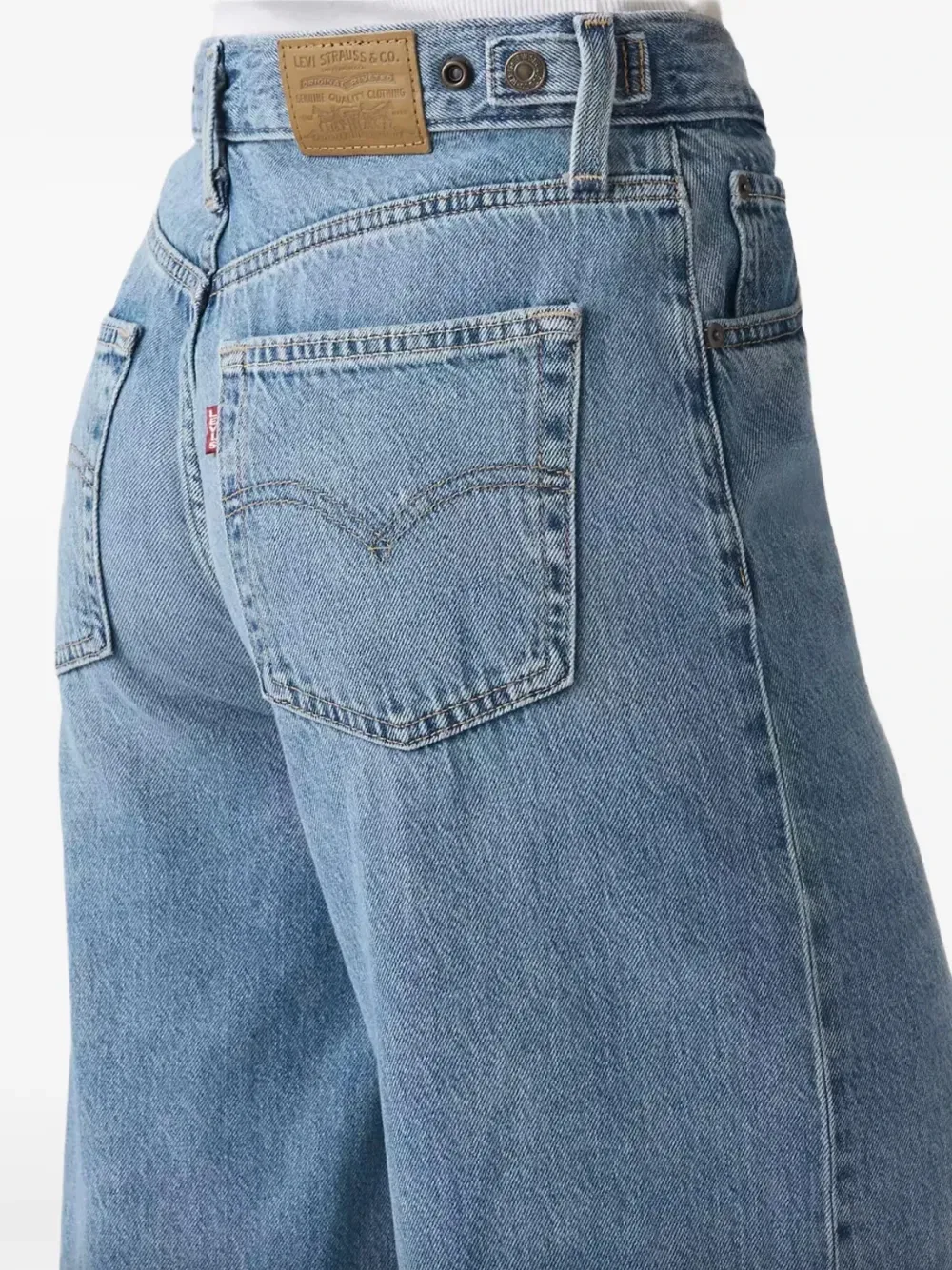 Джинсы с широкими штанинами и затягивающимся поясом Levi'S, синий — фото 3