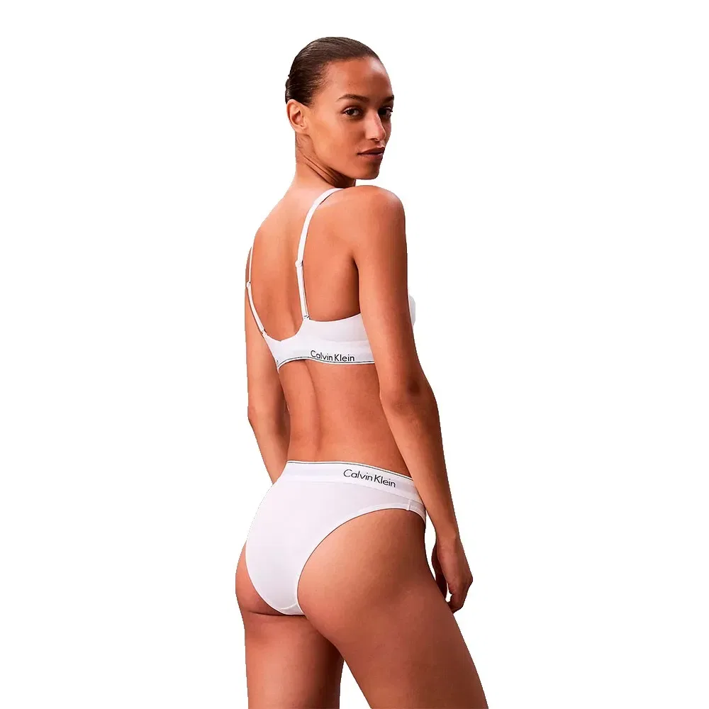 Треугольный бюстгальтер Calvin Klein, белый — фото 4