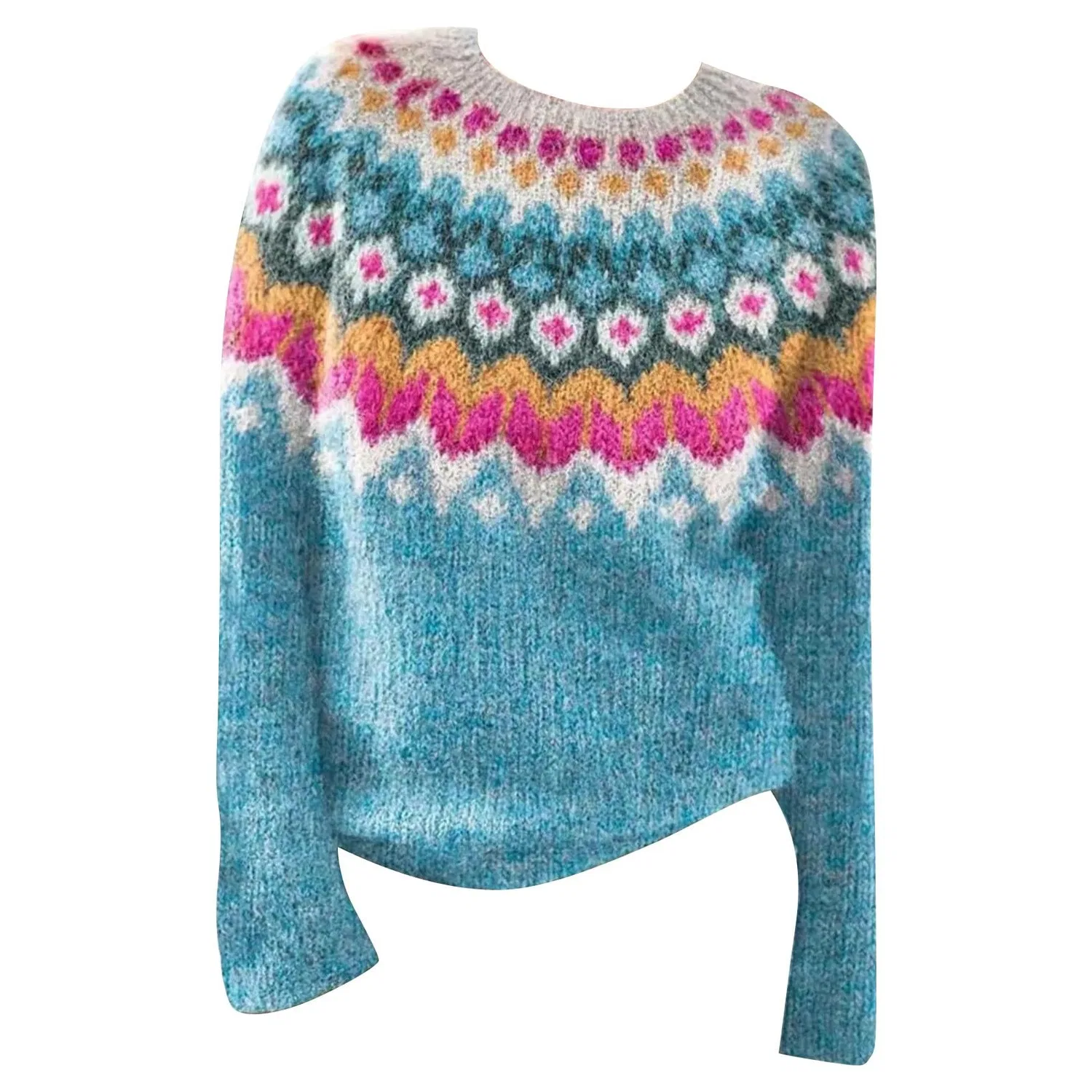 Женский свитер с капюшоном Icelandic Women Sweater, Blue — фото 4