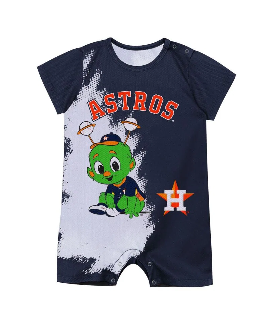 Боди с принтом Houston Astros Baby Mascot Outerstuff, Navy — фото 2