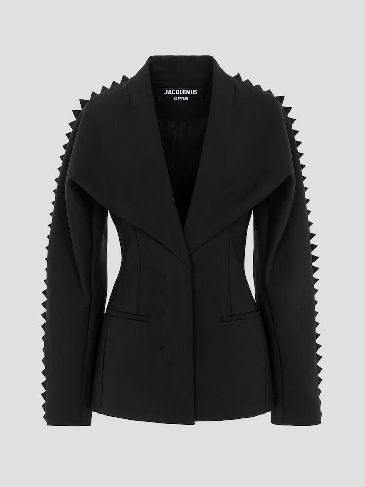 Жакет с шальным воротником JACQUEMUS, Black
