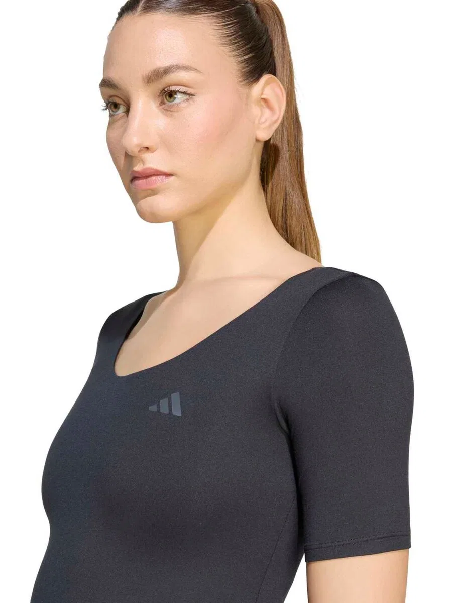 Спортивная футболка ADIDAS PERFORMANCE Performance Shirt 'ALL ME ESS' черного цвета — фото 3