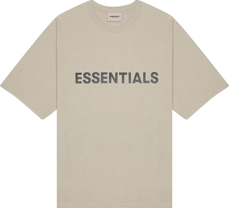 

Футболка Fear of God Essentials T-Shirt 'Tan', загар, Серый, Футболка Fear of God Essentials T-Shirt 'Tan', загар