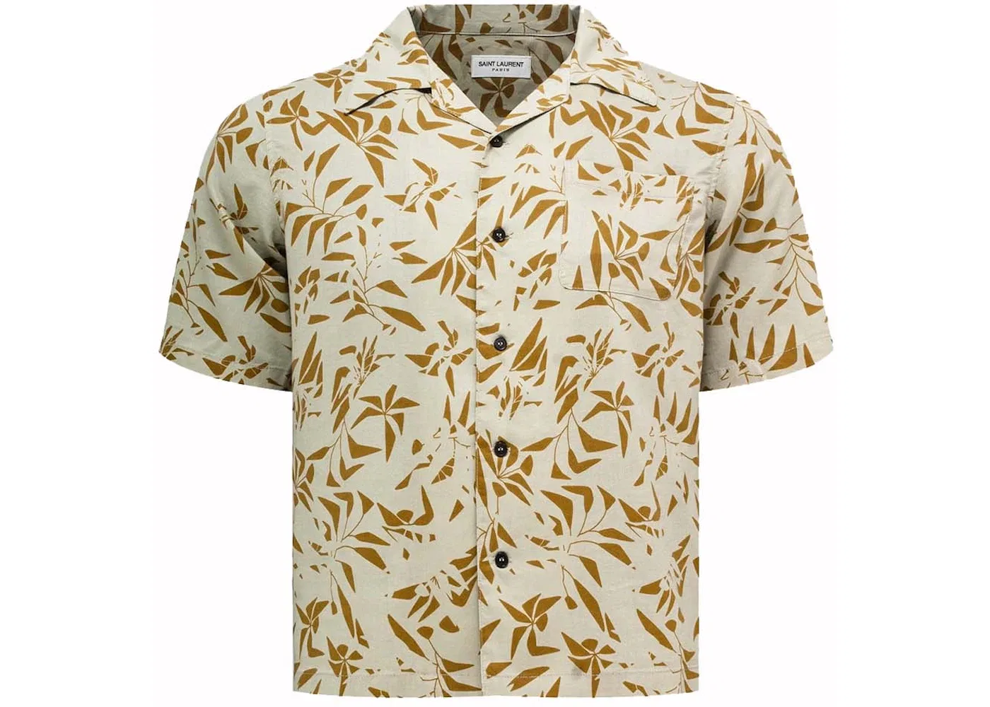 Мужская рубашка с принтом Shirt Saint Laurent, Sand/Khaki