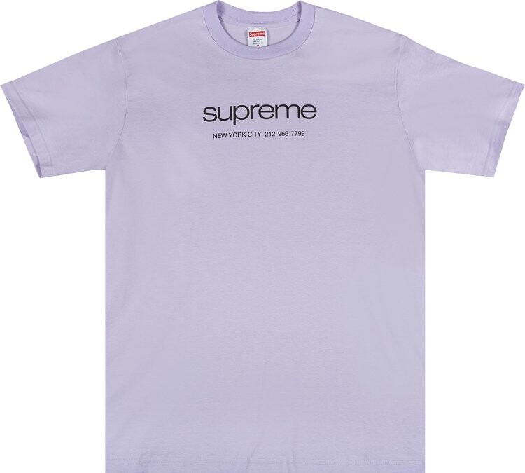

Футболка Supreme Shop Tee 'Light Purple', фиолетовый