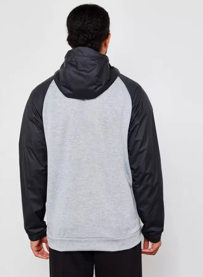 Худи с длинным рукавом Dry fit utility core Nike, серый — фото 2