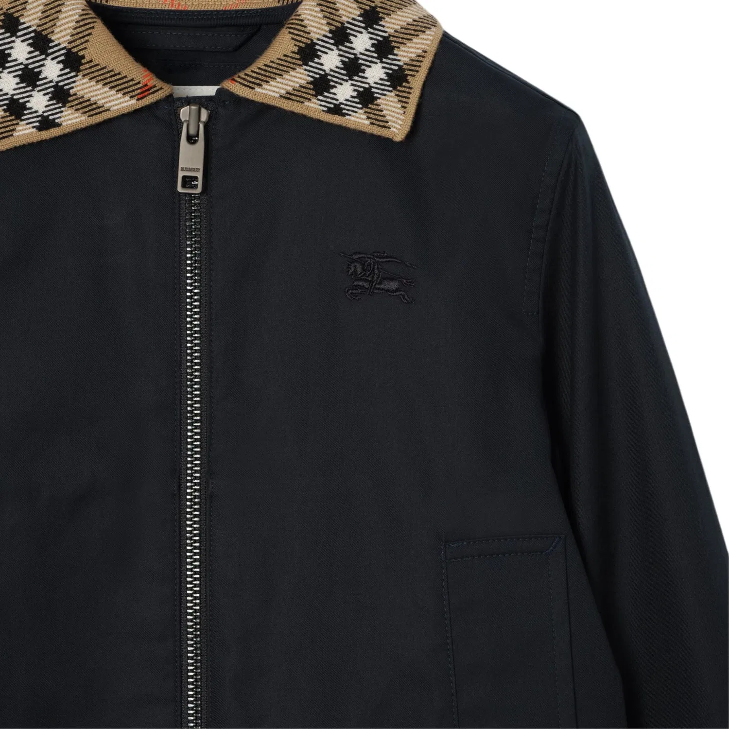 Детская куртка с лацканами Burberry, Marine Black — фото 4