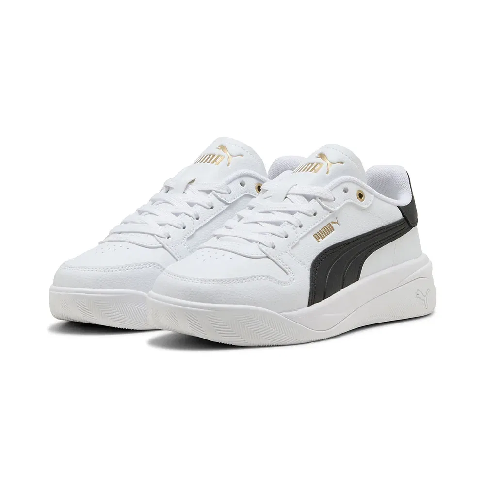 Детские кроссовки для девочек с низким клином Court Bae Puma, White — фото 2