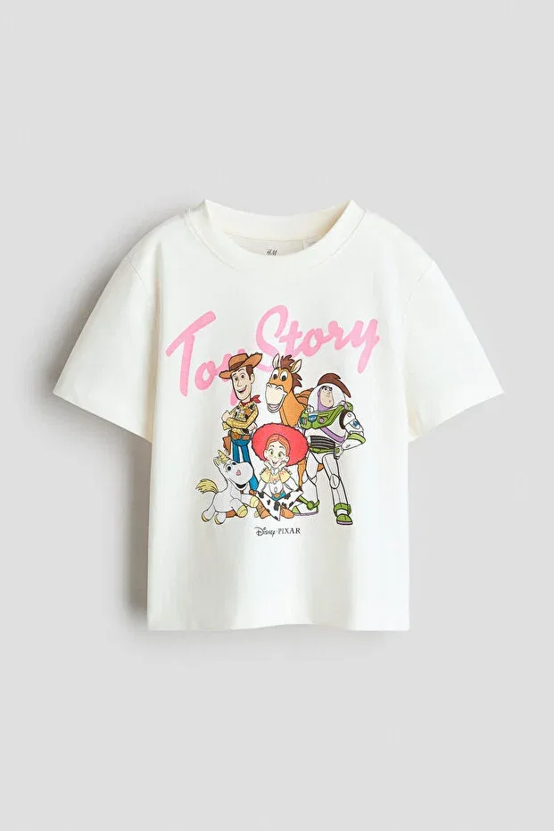 Детская футболка с принтом Toy Story H&M, White Toy Story