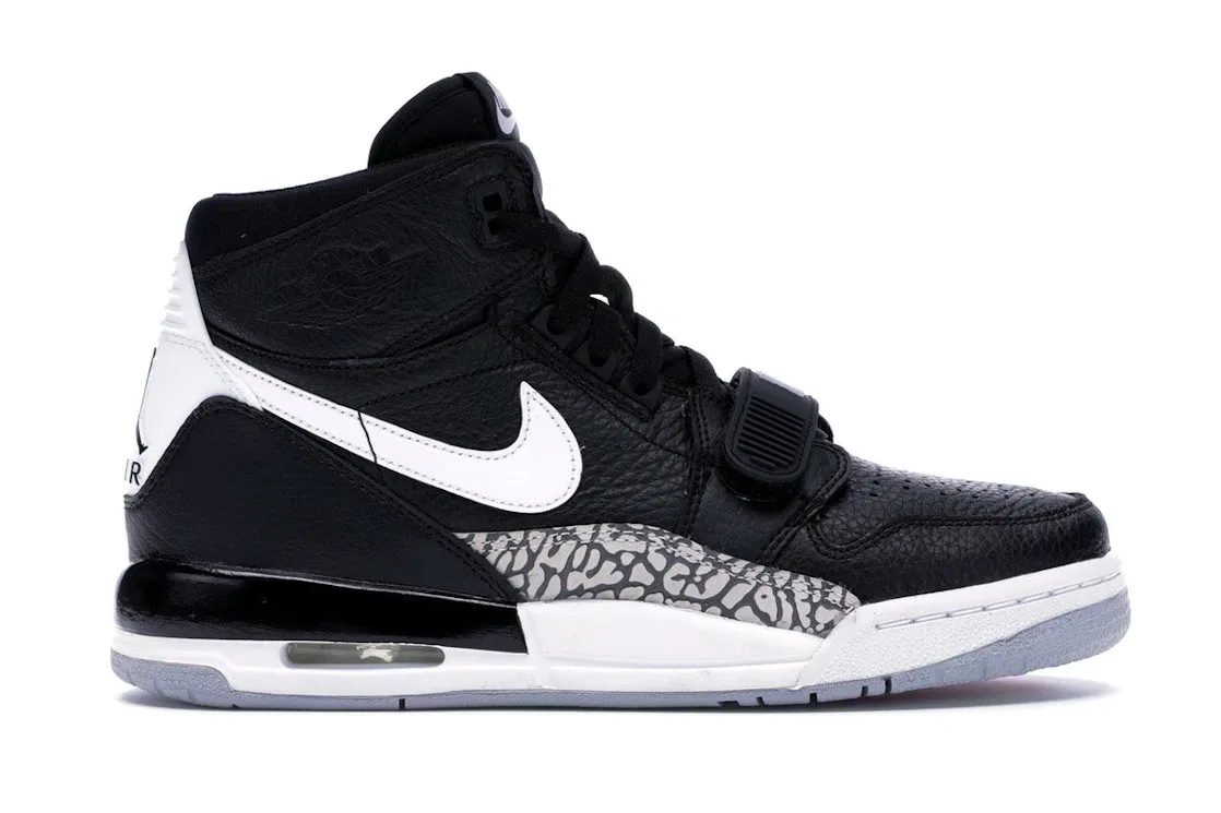 Детские кроссовки Lifestyle с принтом Jordan Legacy 312, Black/White