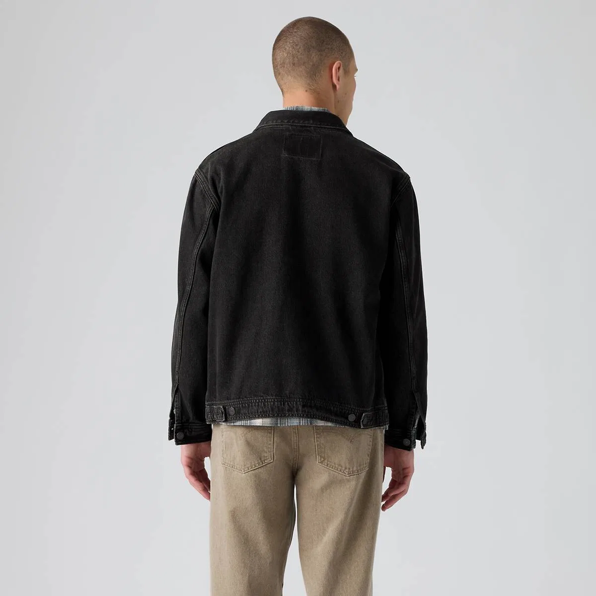 Джинсовая куртка-тракер Walnut Springs Levi's, Muddy Stones Overdye - Brown — фото 4