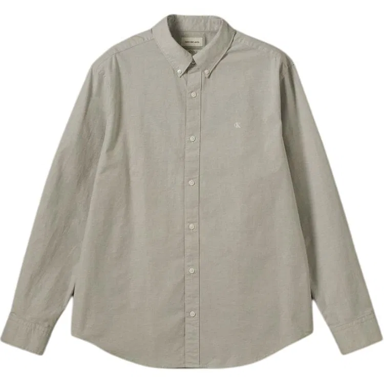 Мужская рубашка с длинным рукавом Calvin Klein, Gray Green