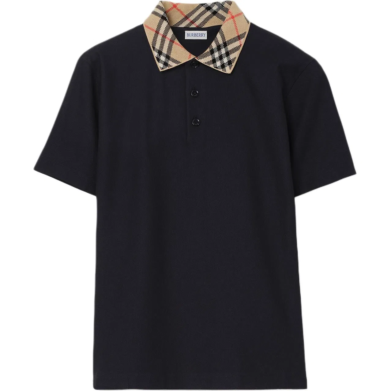 Мужское поло с воротником Marine Blue Burberry