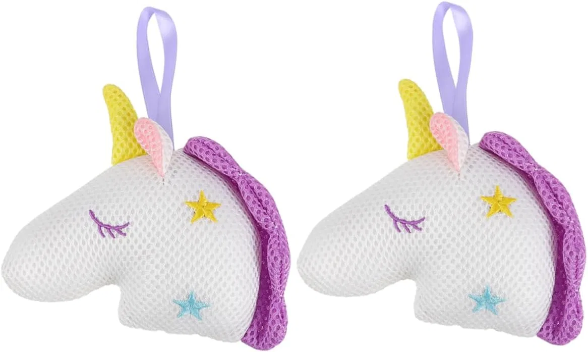 Мочалка для душа Unicorn, ARTSEWPLY, 2 шт, белый