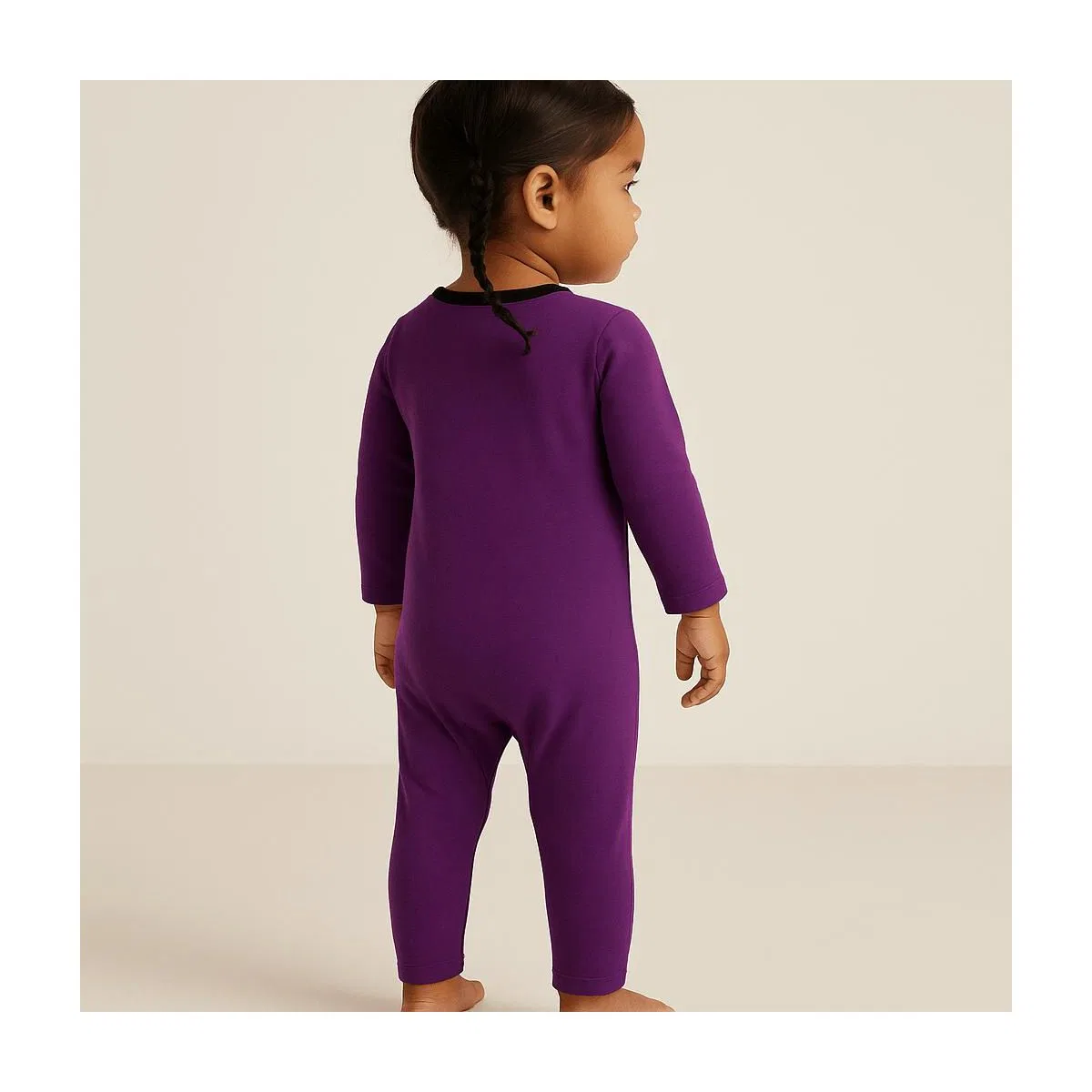Детский комбинезон для девочек с длинным рукавом UNO Mixed Up Clothing, Purple Tilandsia — фото 4