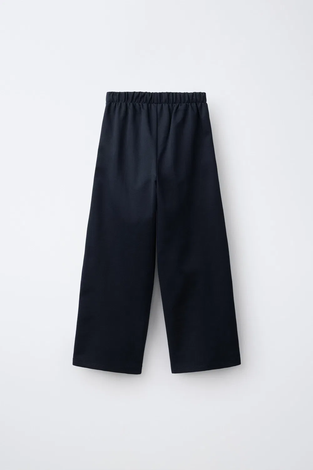 Плиссированные широкие брюки ZARA, Navy blue — фото 2
