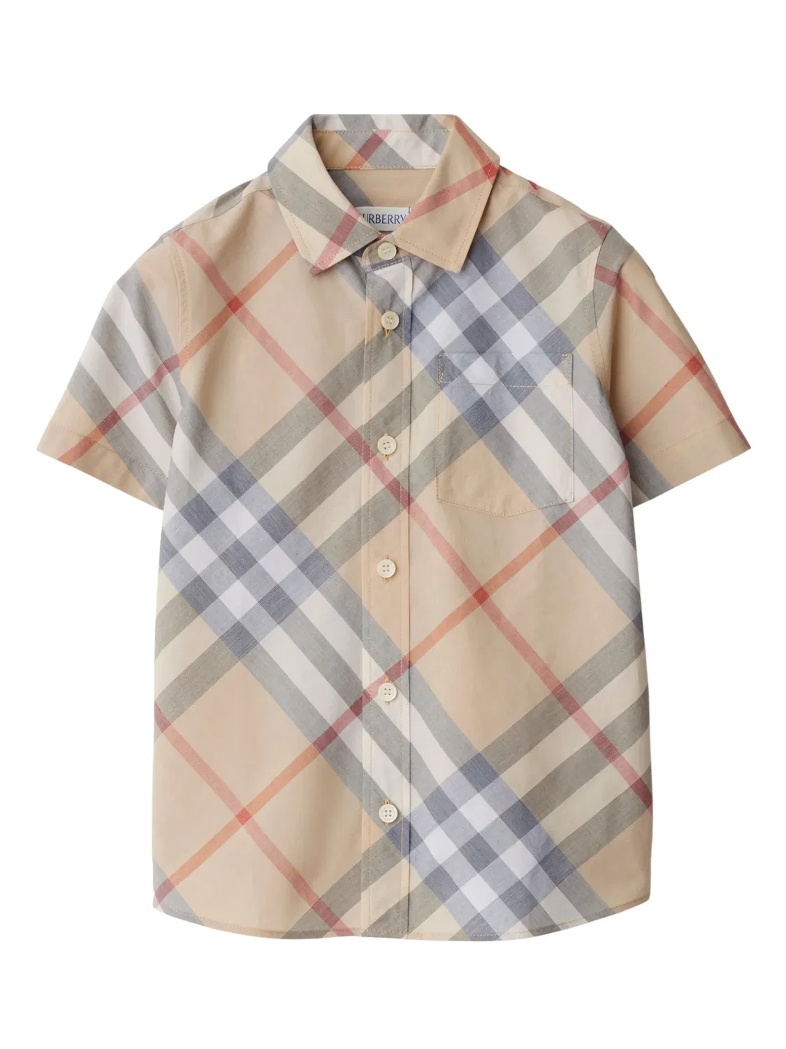 Рубашка в клетку House Check Burberry, телесный