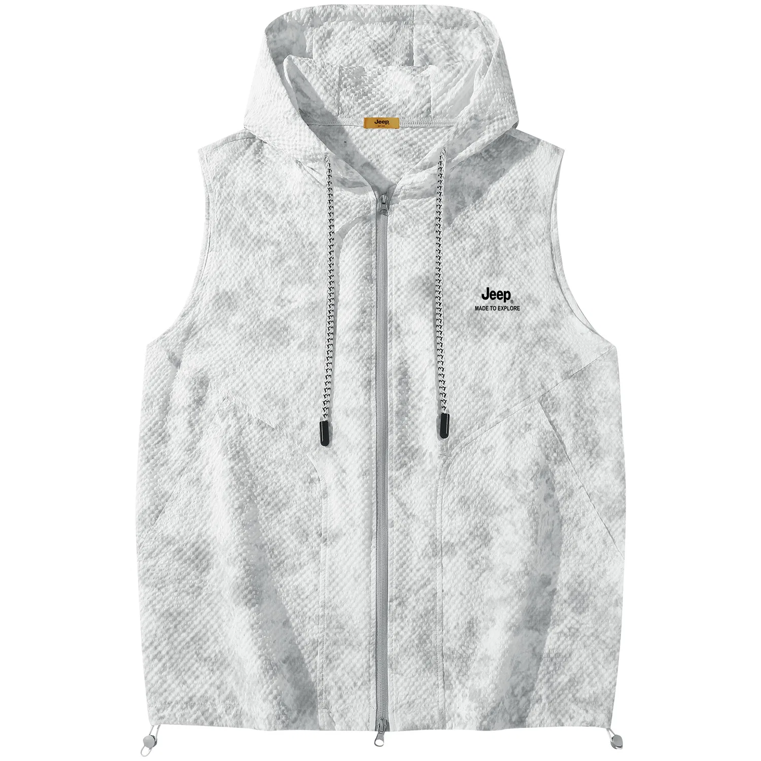 Детский жилет с капюшоном, модель Jeep, Camouflage Gray