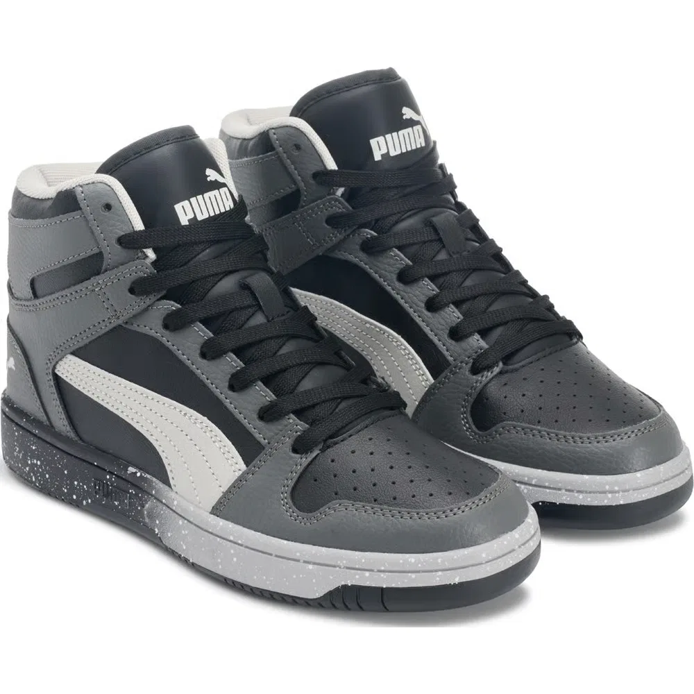 Детские высокие кроссовки Puma, Grey/Black