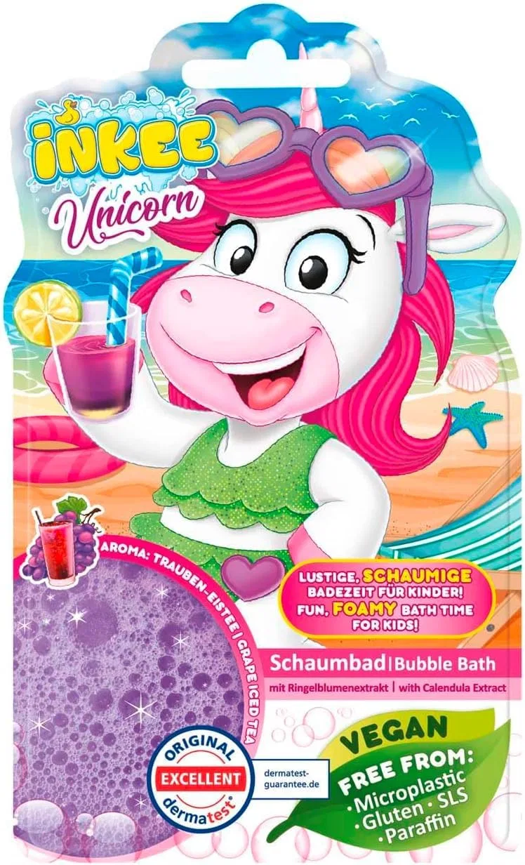 Детская пена для ванны Unicorn, INKEE, 5 наборов по 40 г, Фиолетовый