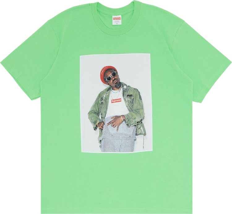 

Футболка Supreme André 3000 Tee 'Lime', зеленый