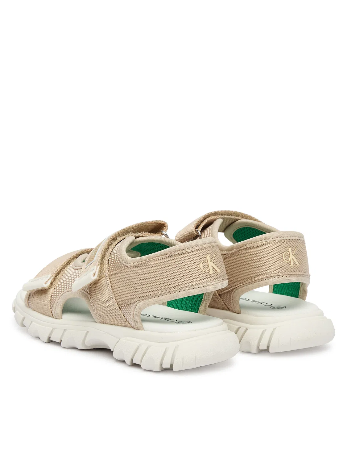 Сандалии для мальчика Velcro Sandal Calvin Klein, бежевый — фото 3