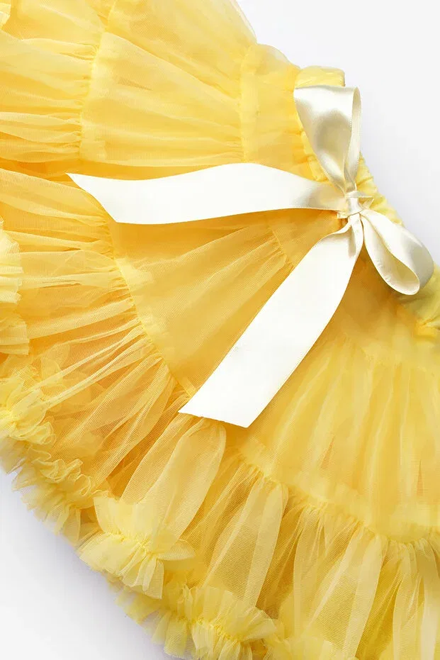 Детская юбка-пачка для девочек с рюшами bonita Le Mabelle, Yellow — фото 3