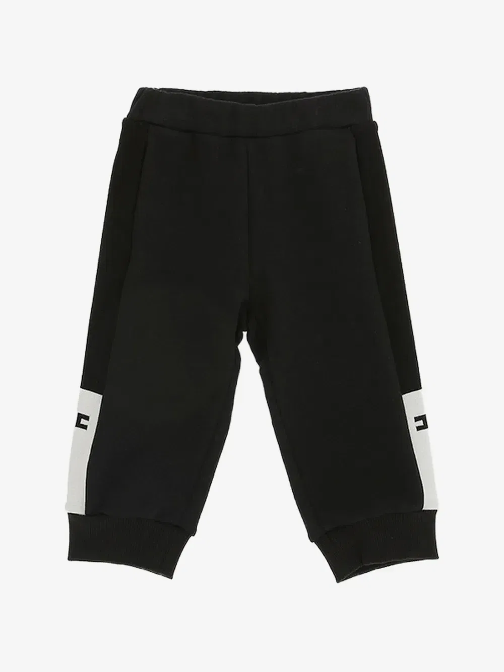 Спортивные штаны с логотипом Elisabetta Franchi Kids, черный