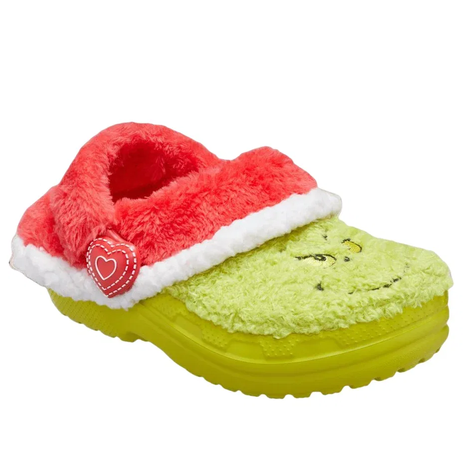 Детские сандалии низкие The Grinch Classic Lined Clog 'Multi-Color' Crocs, разноцветный — фото 2