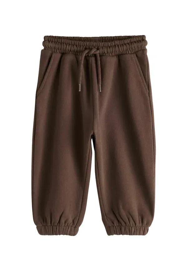 Брюки из хлопка с эластичным поясом Regular Fit Soft Touch Joggers Next, chocolate brown, коричневый/шоколадный