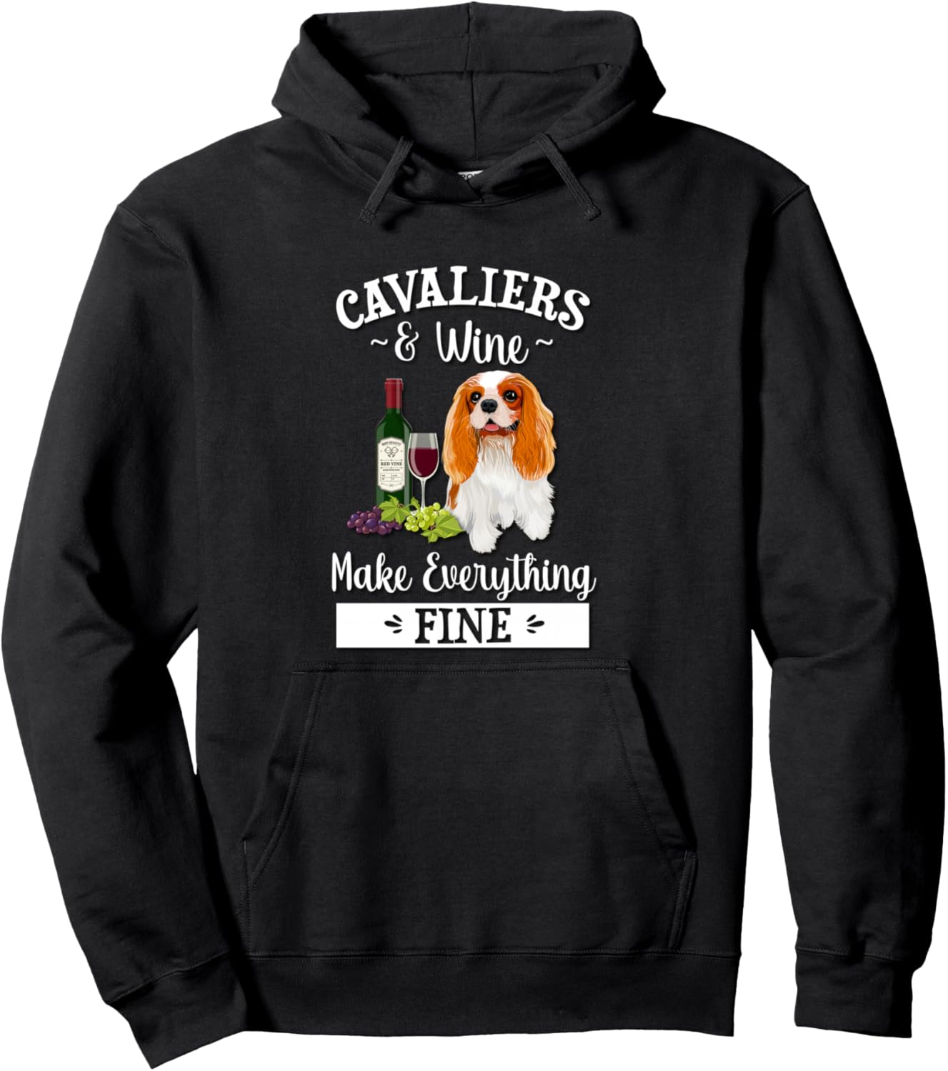 

Толстовка с изображением кавалер-кинг-чарльз-спаниеля Womens Girls Cavalier Mom Gifts T Shirts & Hoodies, черный