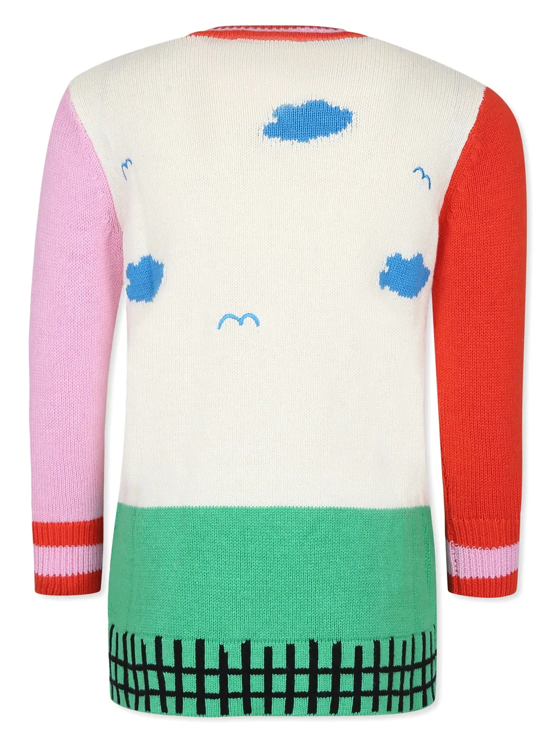 Д knitted платье с графикой двора Stella McCartney, белый — фото 2