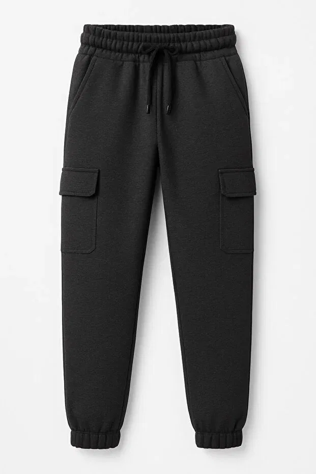 Детские спортивные штаны для мальчиков с карго-карманами Basics Voyyo Kids Baby, Anthracite