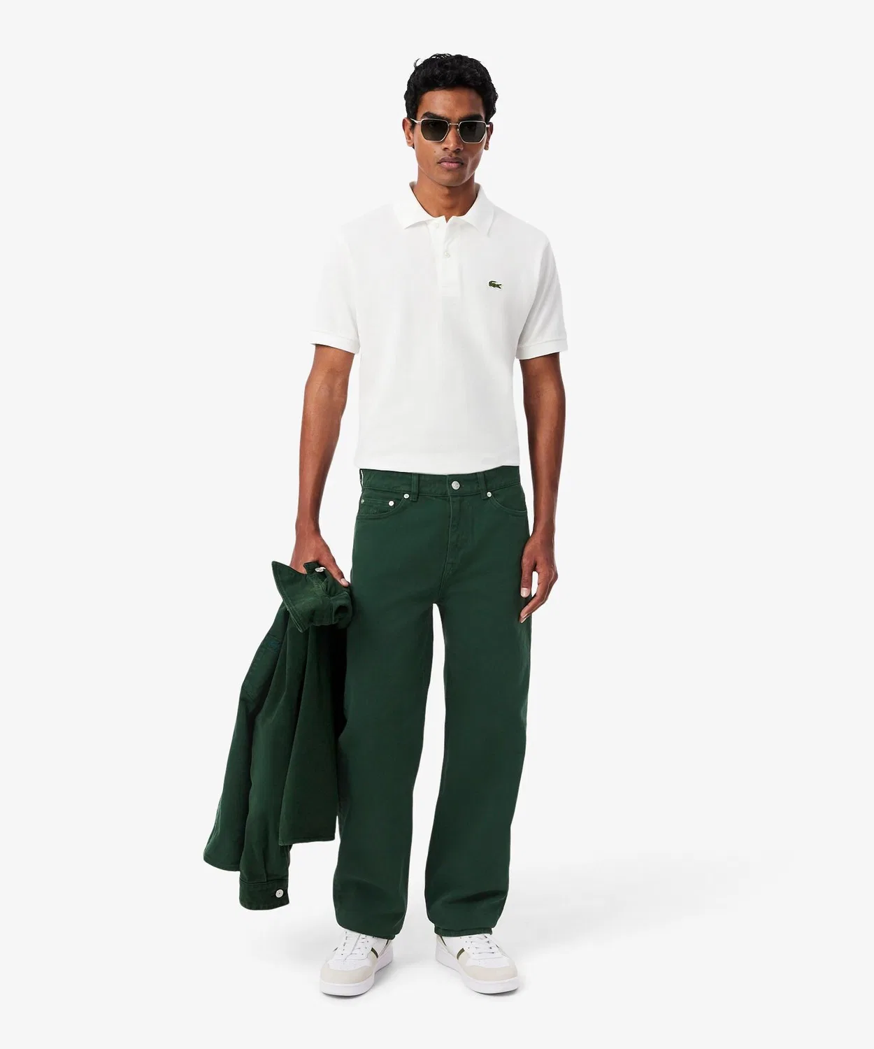 Мужские джинсы прямого кроя Straight Fit LACOSTE, Green — фото 2