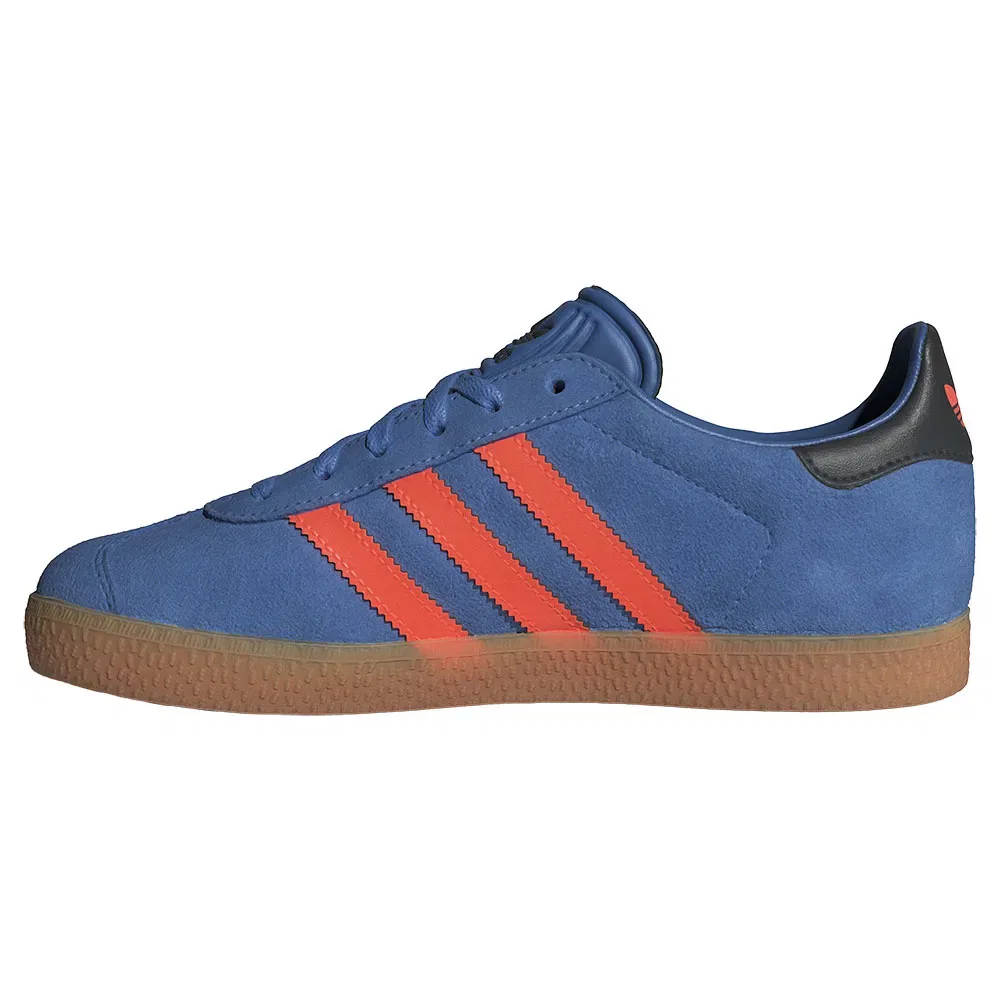 Детские кроссовки для девочек с замшевым верхом Gazelle Junior Adidas Originals, Blue — фото 3