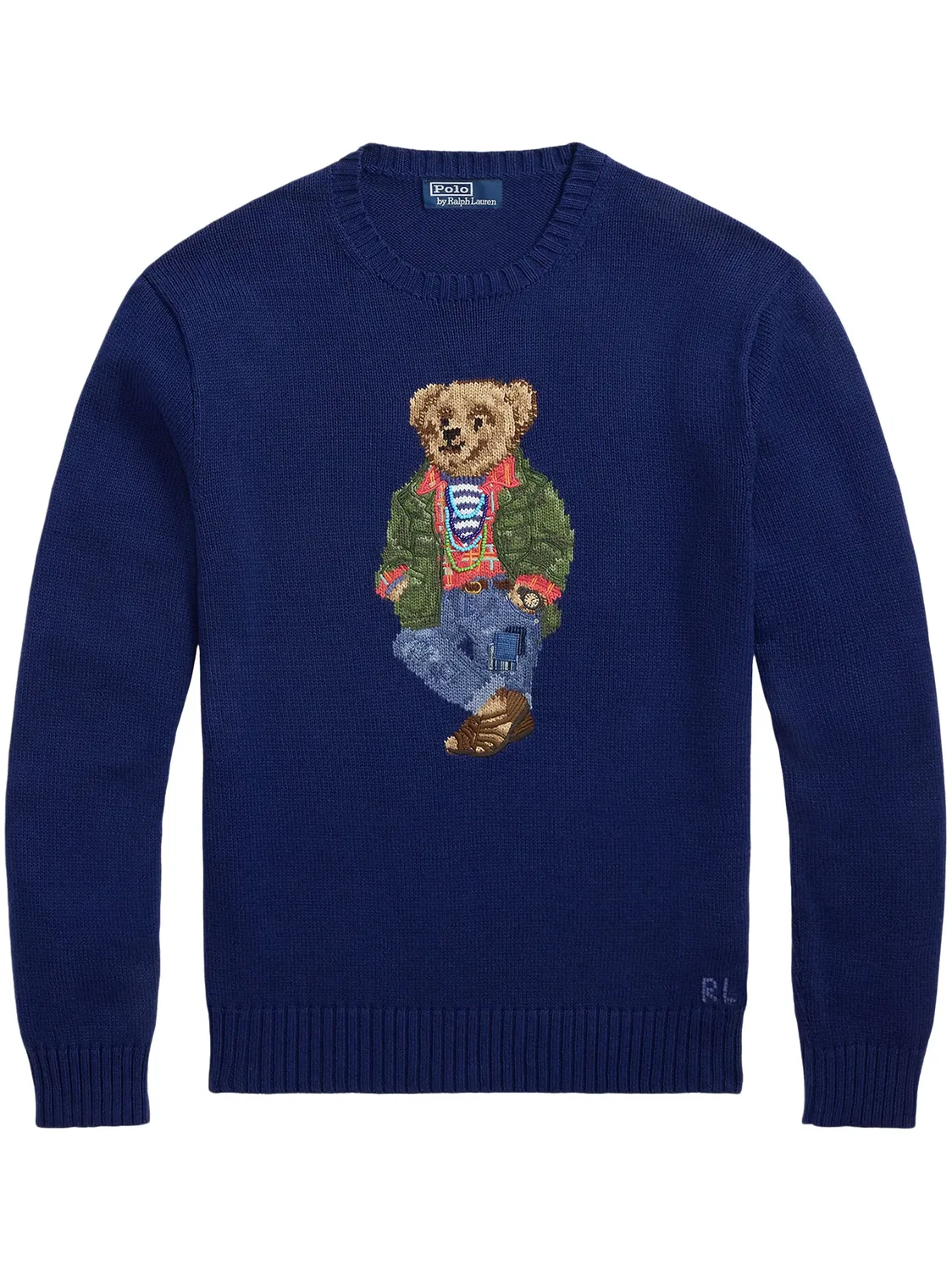 Polo Ralph Lauren Вязаный свитер Polo Bear синий