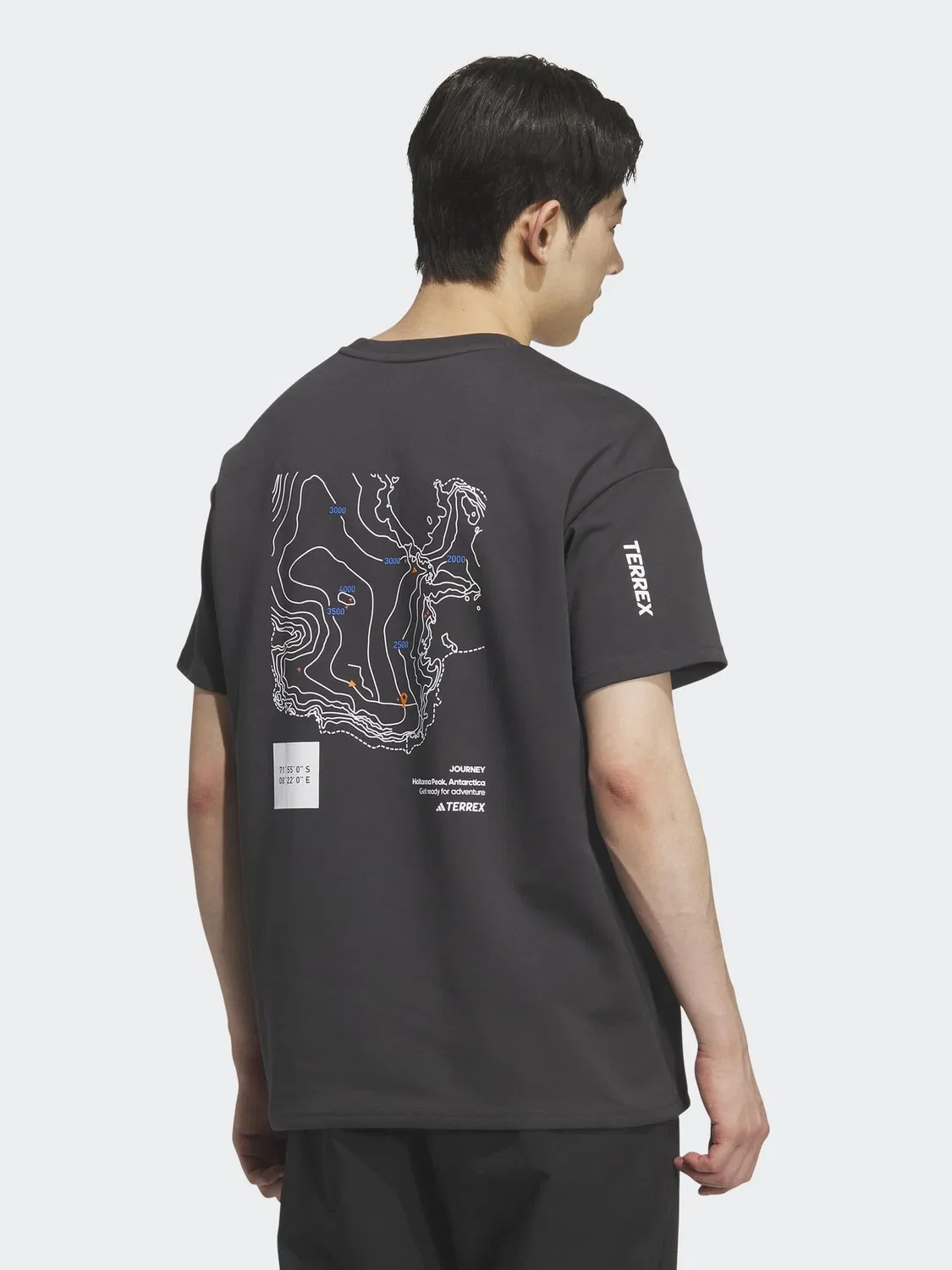 Футболка с принтом Xploric adidas, серый — фото 2