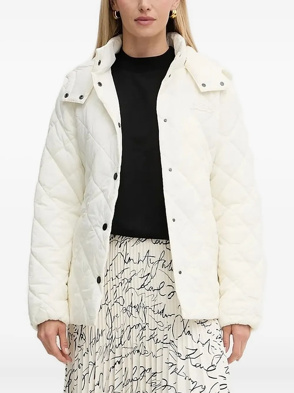 

Футболка с высоким воротником и логотипом Just Cavalli, черный