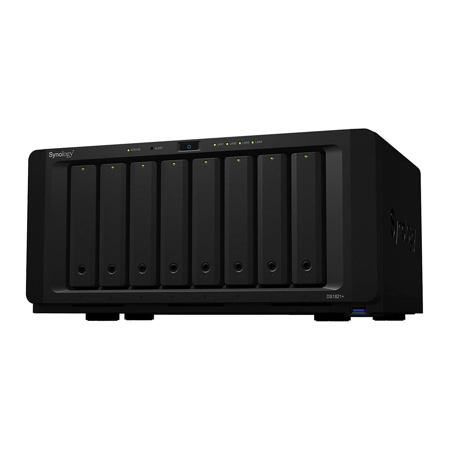 

Сетевое хранилище Synology DiskStation DS1821+, 8 отсеков, без дисков, черный