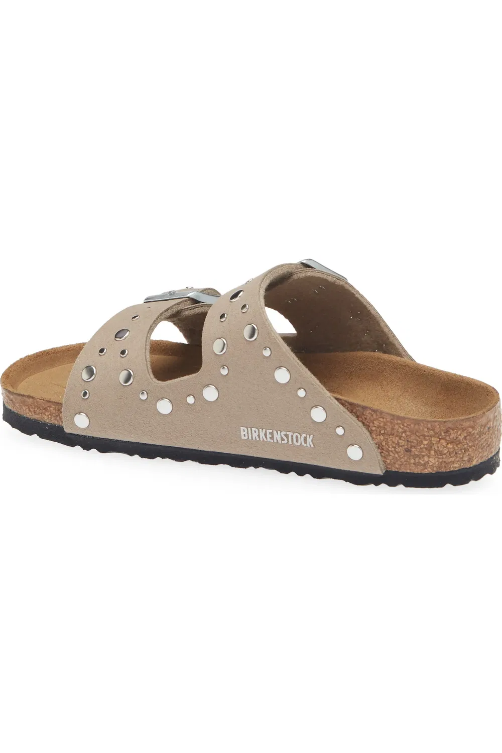 Сандалии детские с шипами Arizona Rivets Birkenstock, серо-коричневый — фото 2