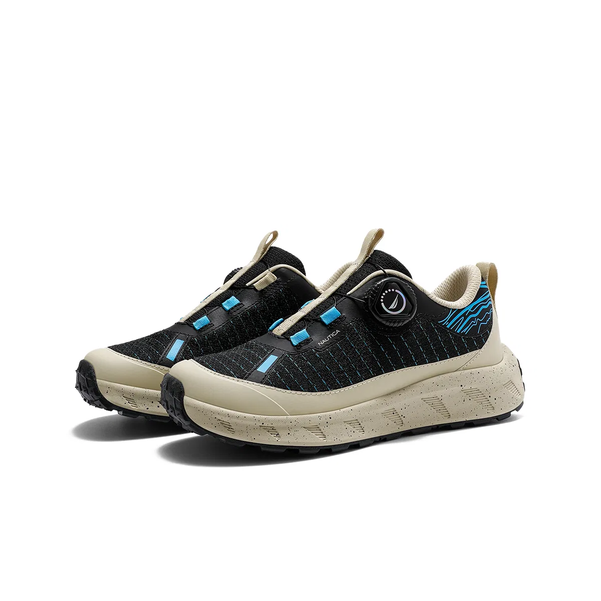 Детские кроссовки для бега с закрытым носком, Nautica, Black Sand Blue — фото 3