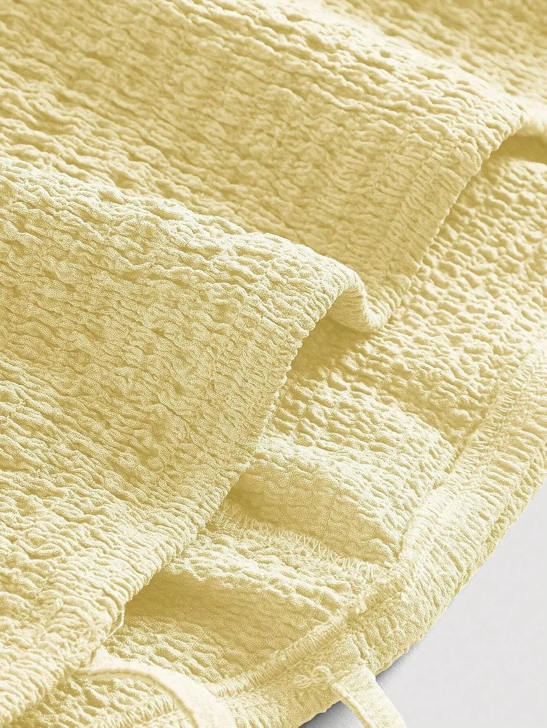 Женское кашемировое платье с одним плечом и узлом, Yellow — фото 2