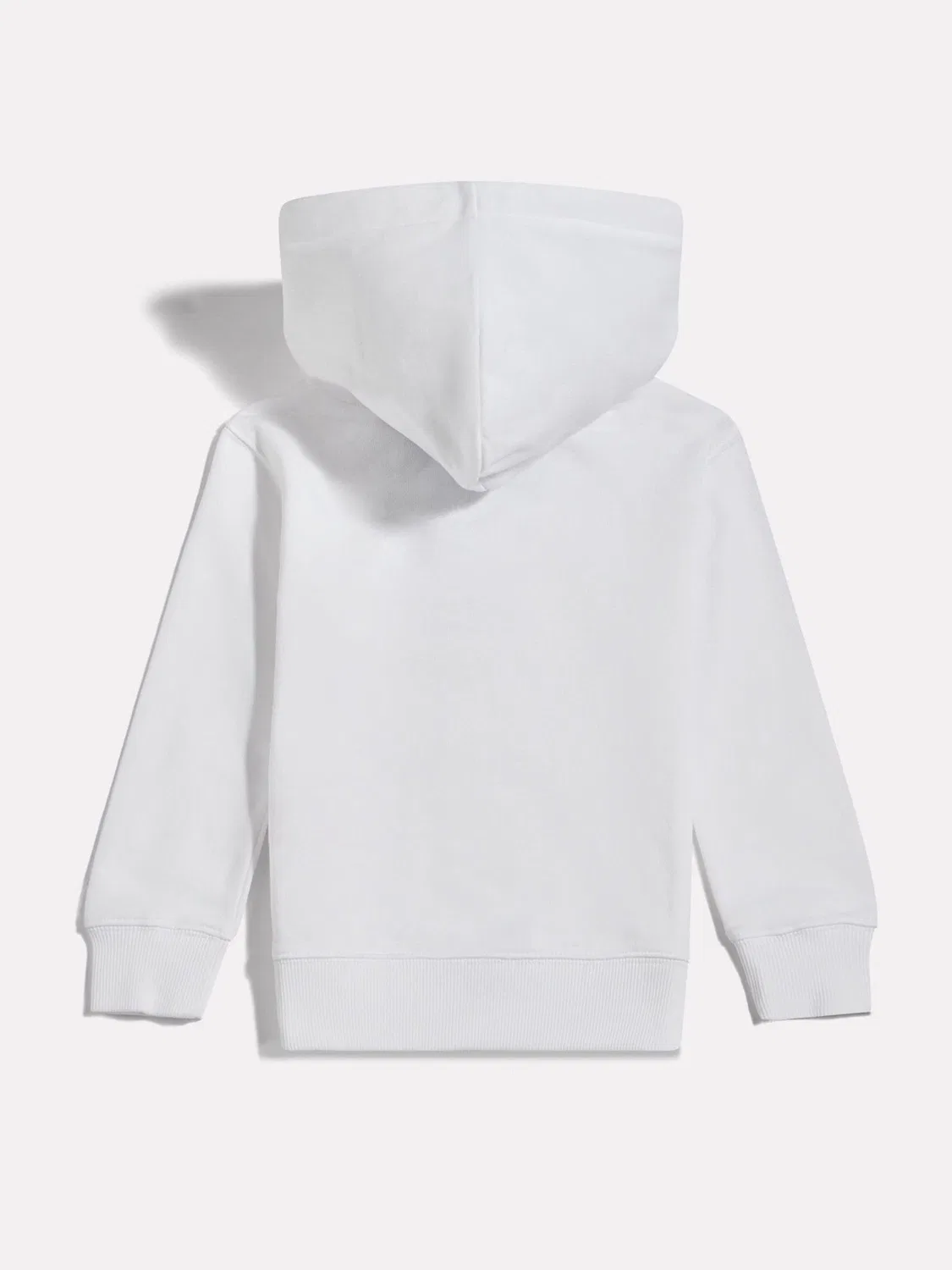 Худи из французского терри New Balance White Stacked Logo, белый — фото 2