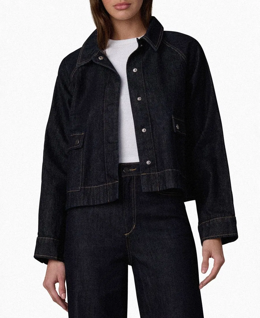 Джинсовая куртка с воротником и накладными карманами Joe's Jeans, Rinse